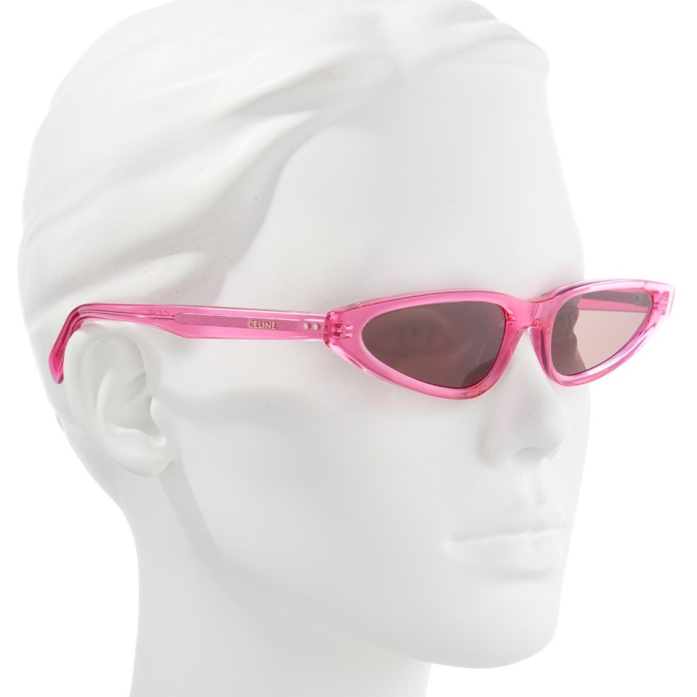 CELINE Graphic S231 Acetate Sunglasses in Neon Pink CL40231I - Picture 2 of 2